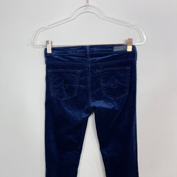 AG Adriano Goldschmied  The Legging Super Skinny Pants Blue Velvet Womens 25 - Picture 5 of 10